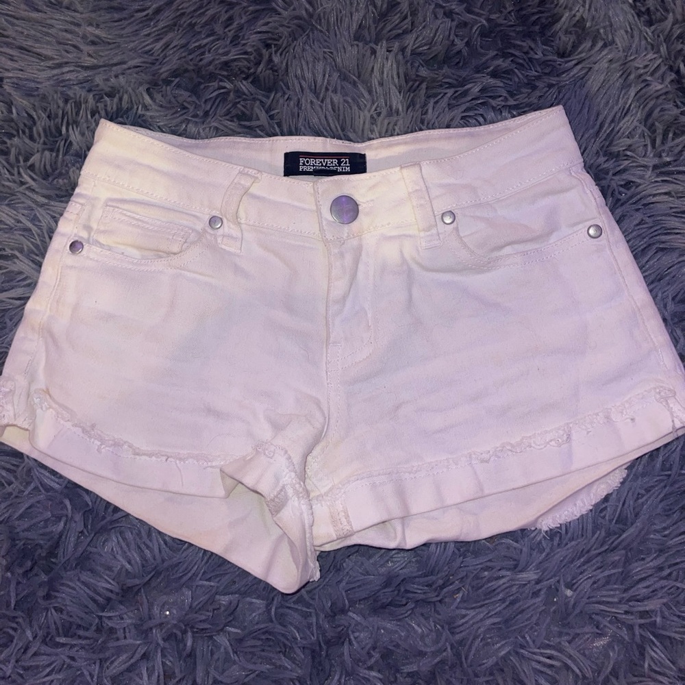 Forever 21 white shorts
